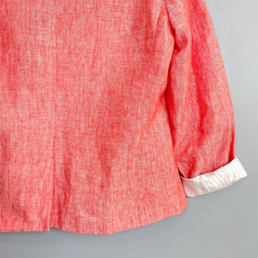 Talbots Fully Lined Single Vent Blazer 100% Linen - image 6